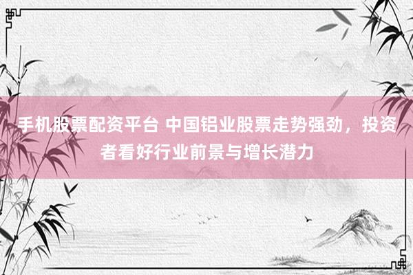手机股票配资平台 中国铝业股票走势强劲，投资者看好行业前景与增长潜力