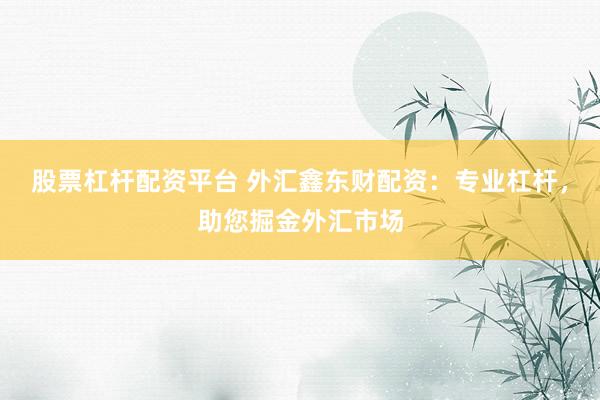 股票杠杆配资平台 外汇鑫东财配资：专业杠杆，助您掘金外汇市场