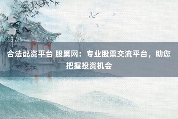 合法配资平台 股巢网：专业股票交流平台，助您把握投资机会